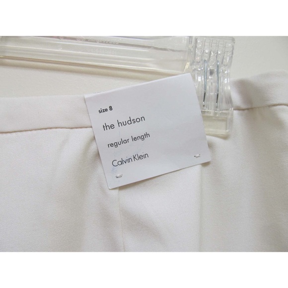 Ladies Calvin Klein The Hudson Ivory Pants Size 8 - Picture 3 of 6